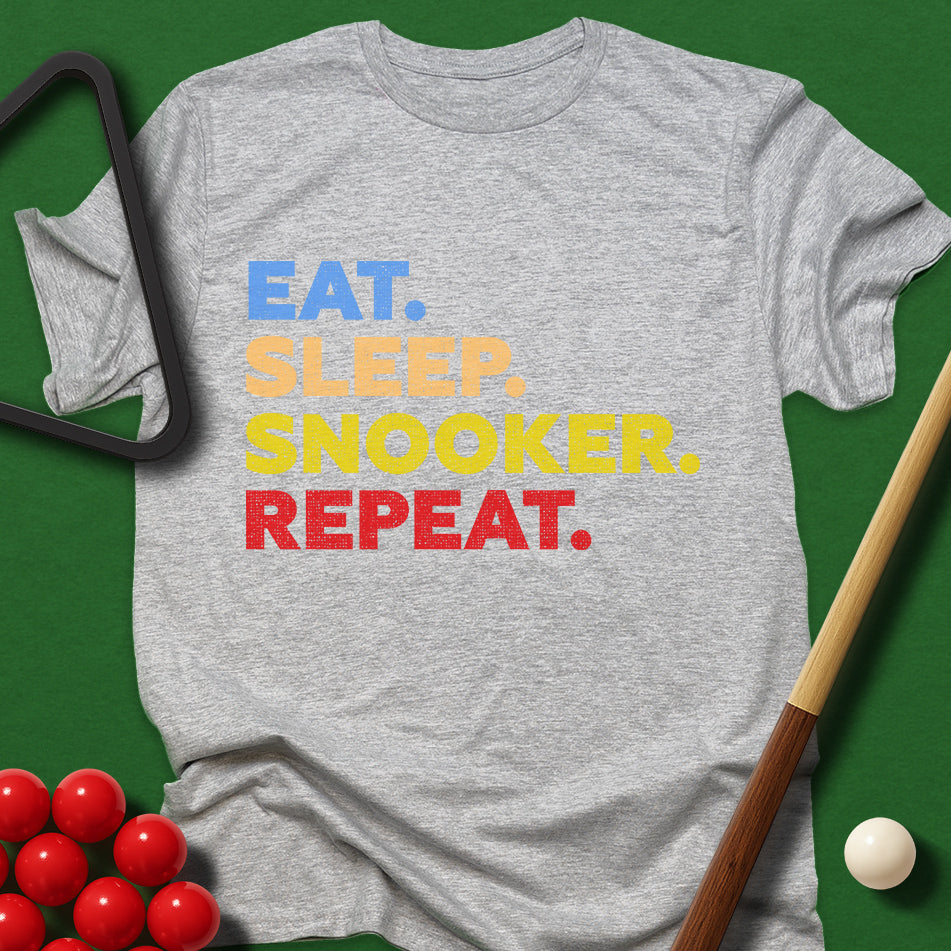 Eat. Sleep. Snooker. Repeat. T-Shirt