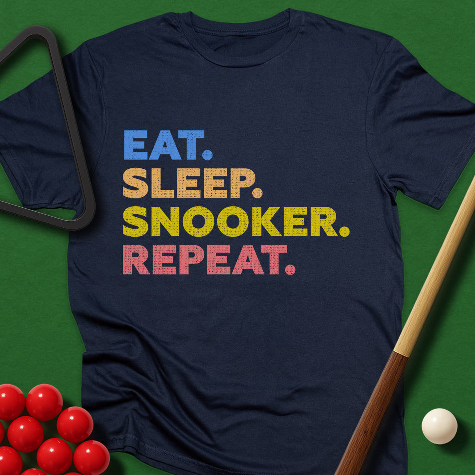Eat. Sleep. Snooker. Repeat. T-Shirt