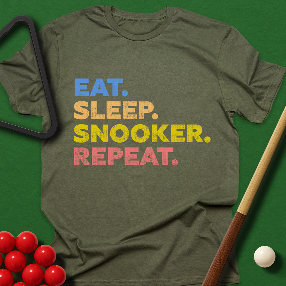 Eat. Sleep. Snooker. Repeat. T-Shirt
