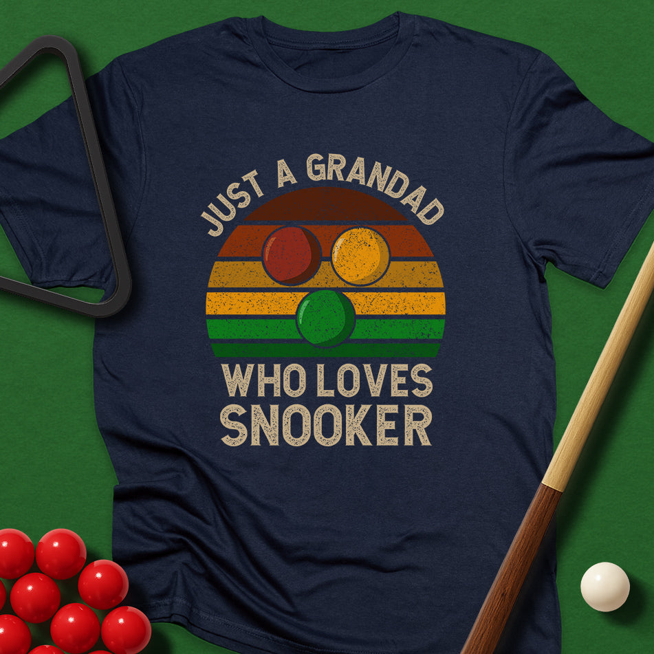 Just A Grandad Who Loves Snooker T-Shirt