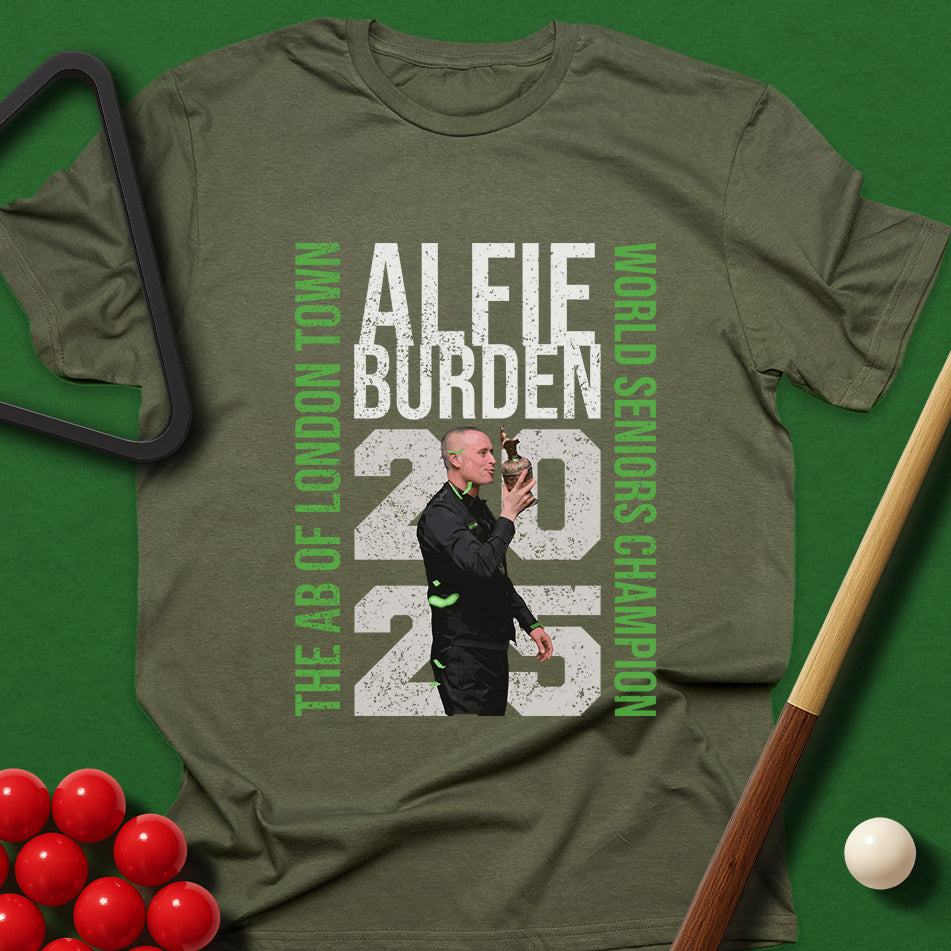 Alfie Burden - World Seniors Champion 2025 T-Shirt