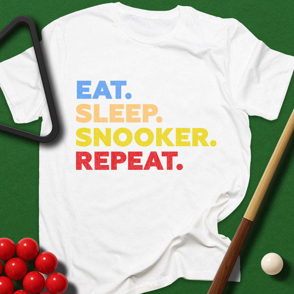 Eat. Sleep. Snooker. Repeat. T-Shirt