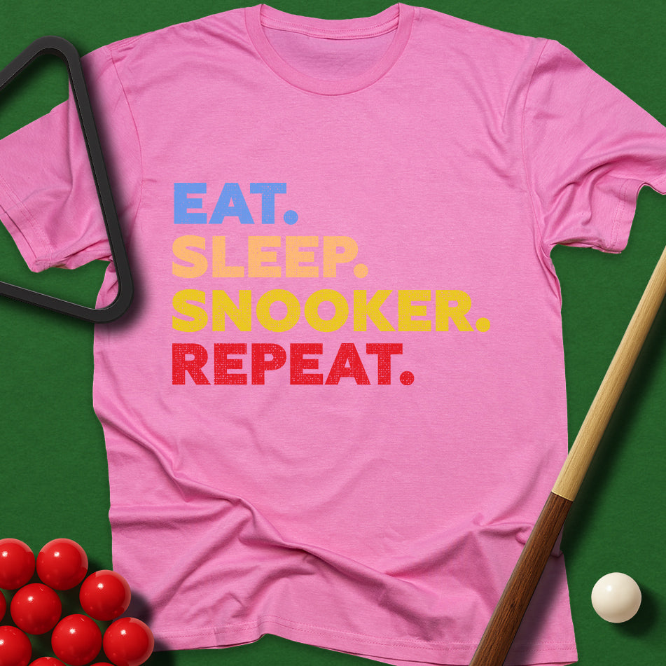 Eat. Sleep. Snooker. Repeat. T-Shirt