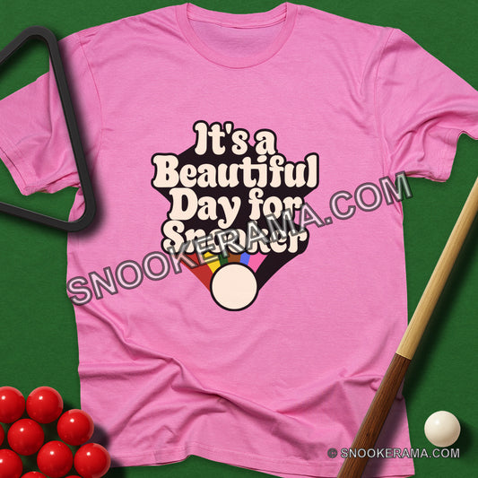 It's A Beautiful Day For Snooker T-Shirt - azalea
