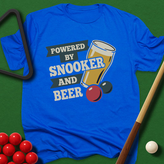 Powered By Snooker And Beer T-Shirt