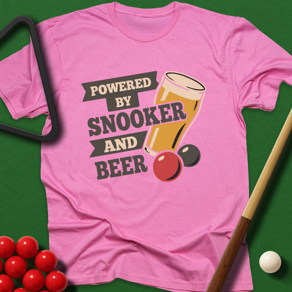 Powered By Snooker And Beer T-Shirt