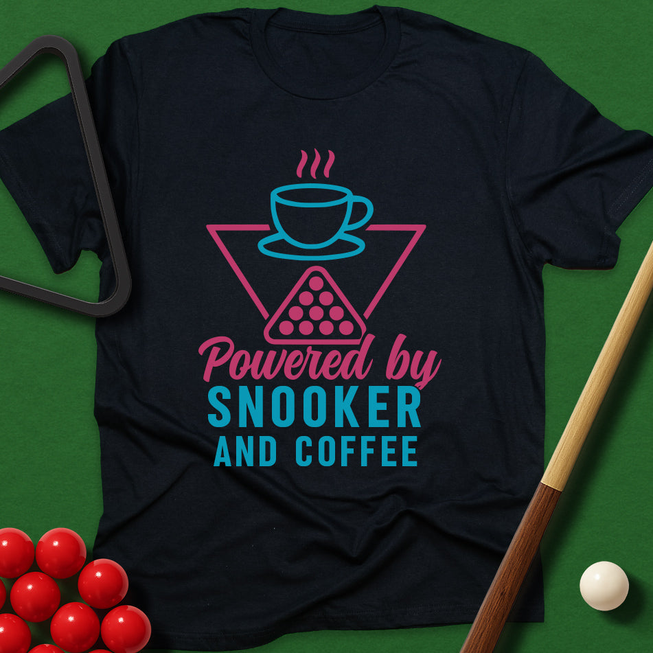 Powered By Snooker And Coffee T-Shirt