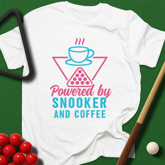 Powered By Snooker And Coffee T-Shirt