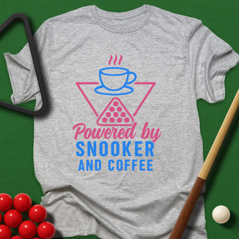 Powered By Snooker And Coffee T-Shirt