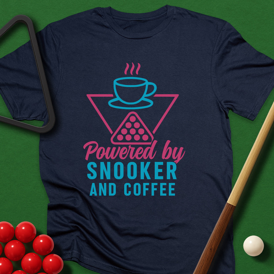 Powered By Snooker And Coffee T-Shirt