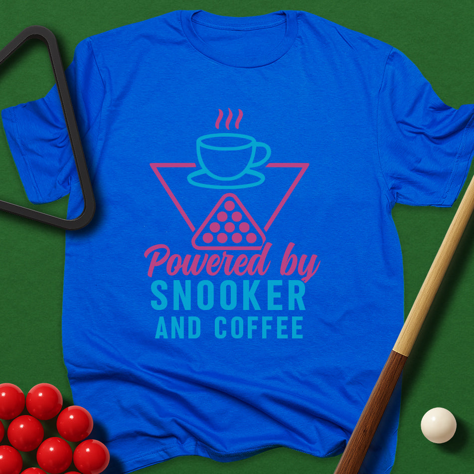 Powered By Snooker And Coffee T-Shirt