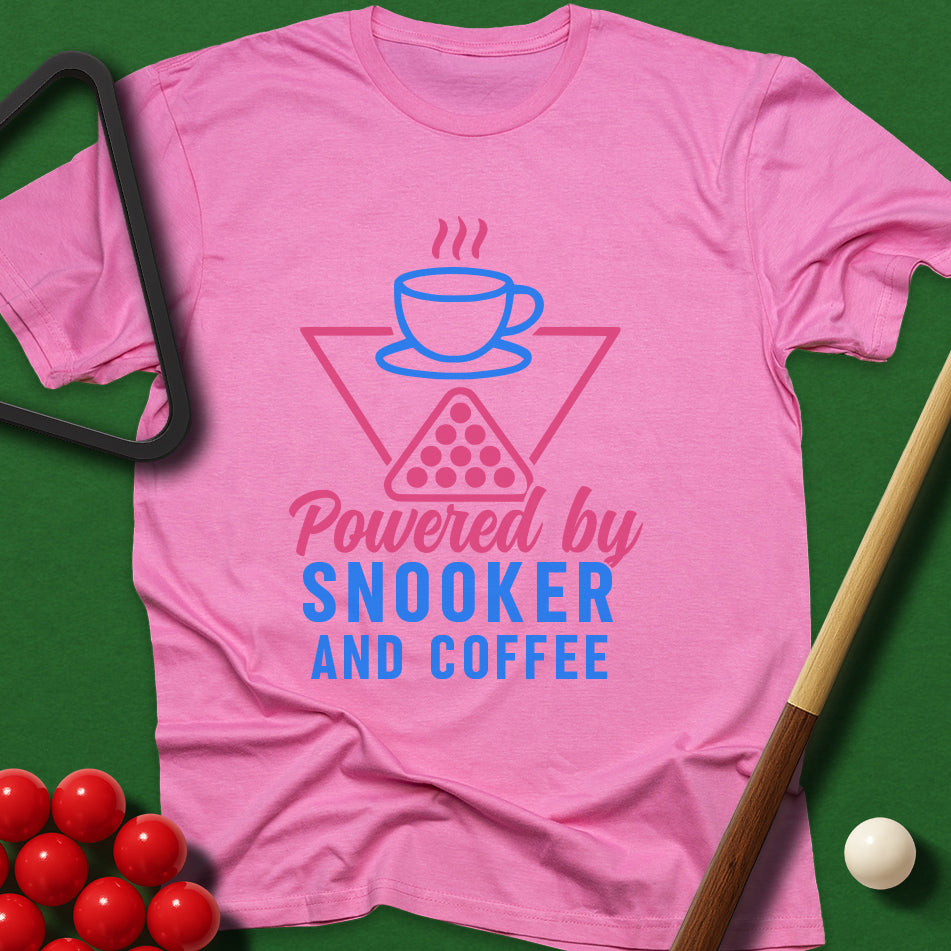 Powered By Snooker And Coffee T-Shirt