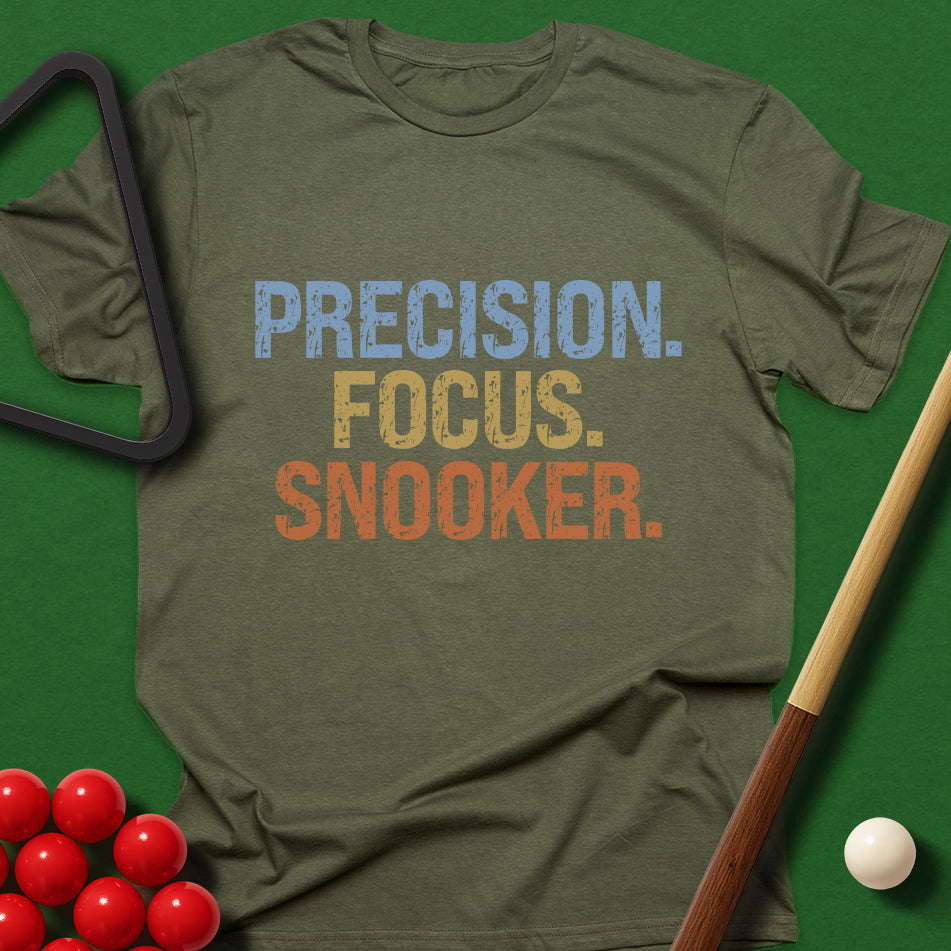 Precision. Focus. Snooker. T-Shirt