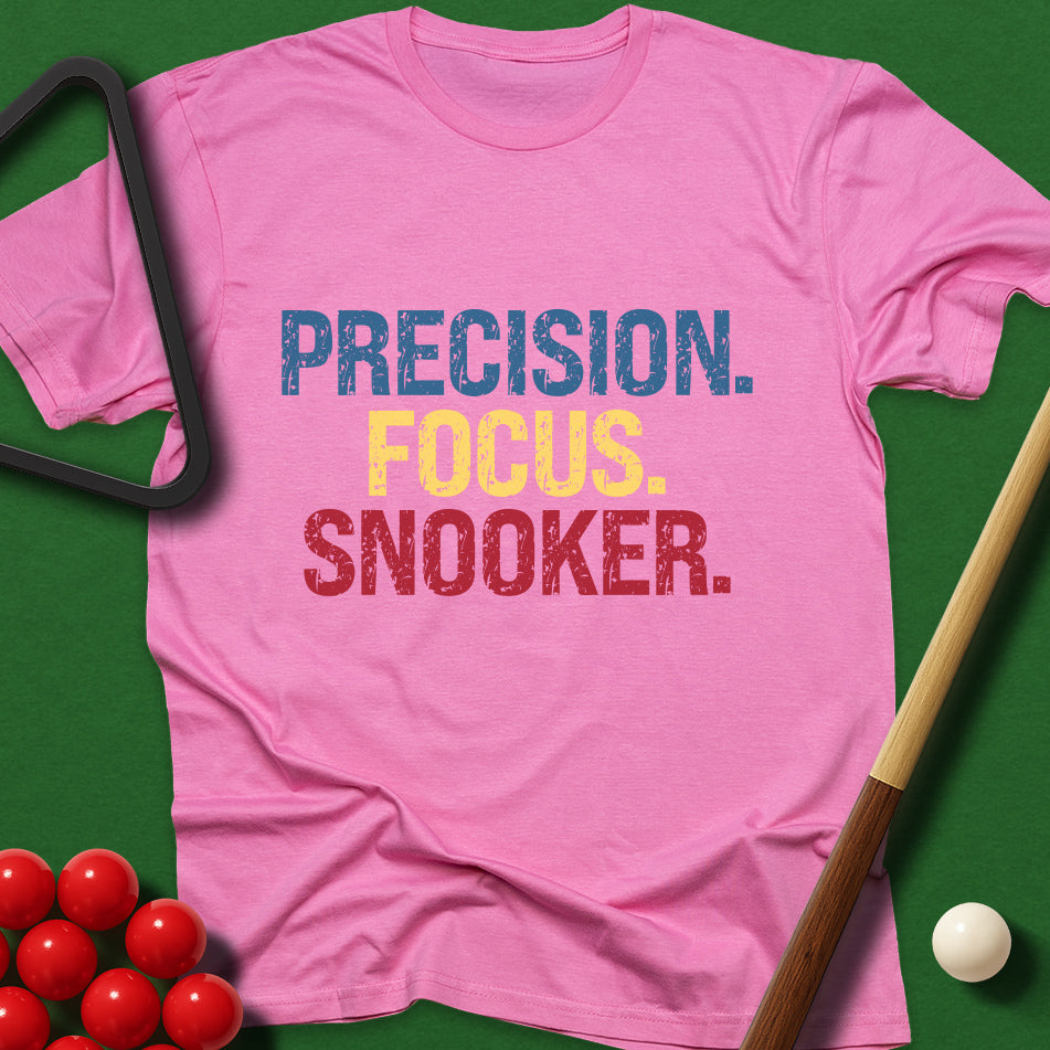 Precision. Focus. Snooker. T-Shirt