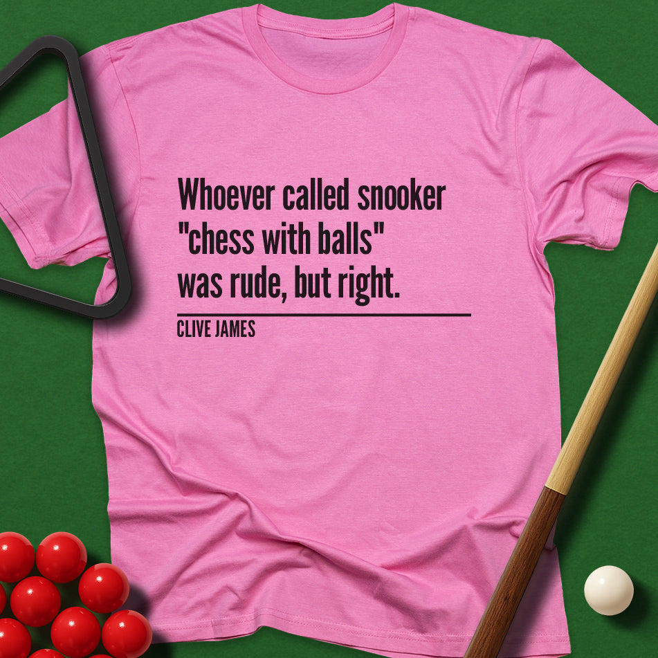 Whoever Called Snooker "Chess with Balls" Was Rude, But Right T-Shirt