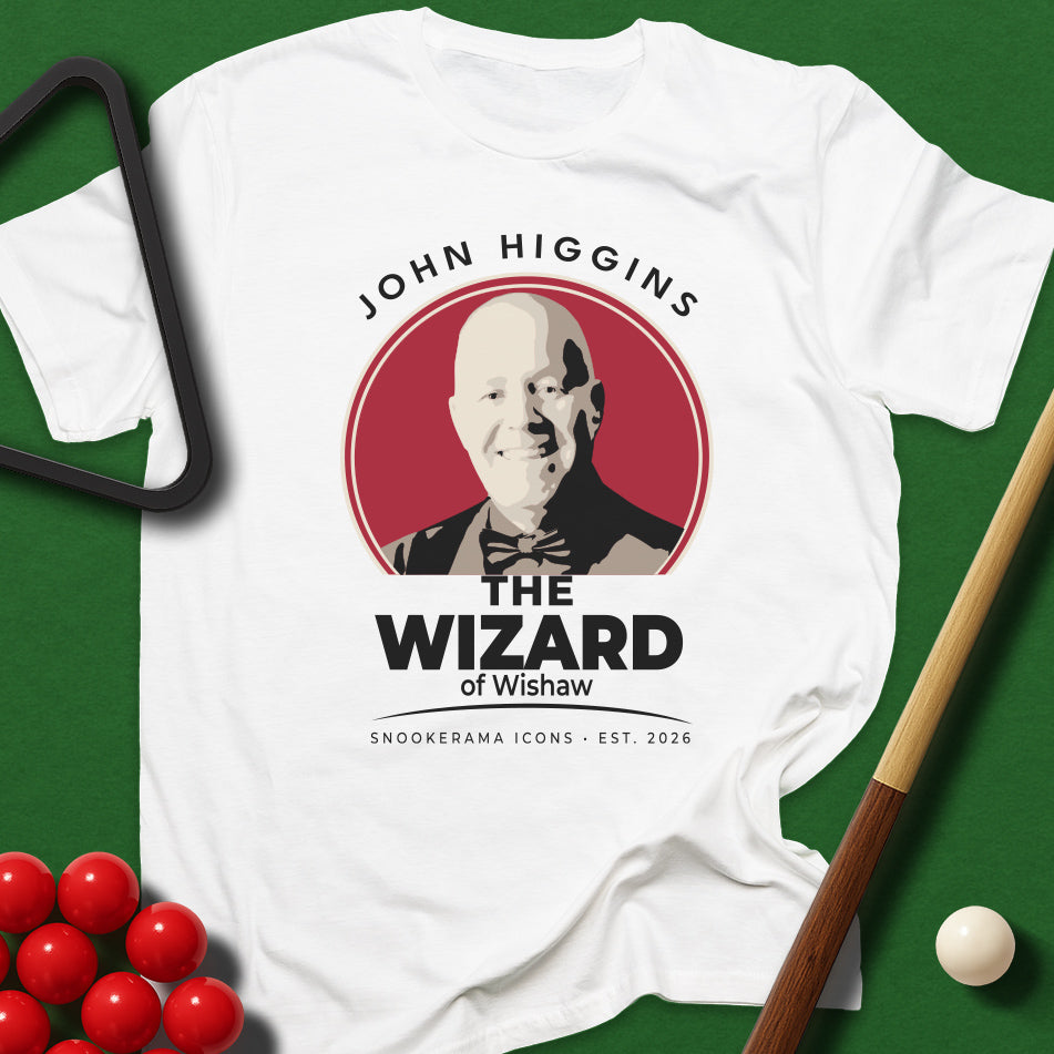 Snookerama Icons - John Higgins The Wizard of Wishaw T-Shirt
