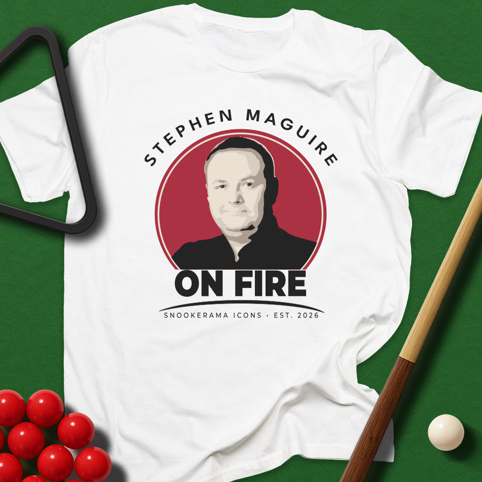 Snookerama Icons - Stephen Maguire On Fire T-Shirt