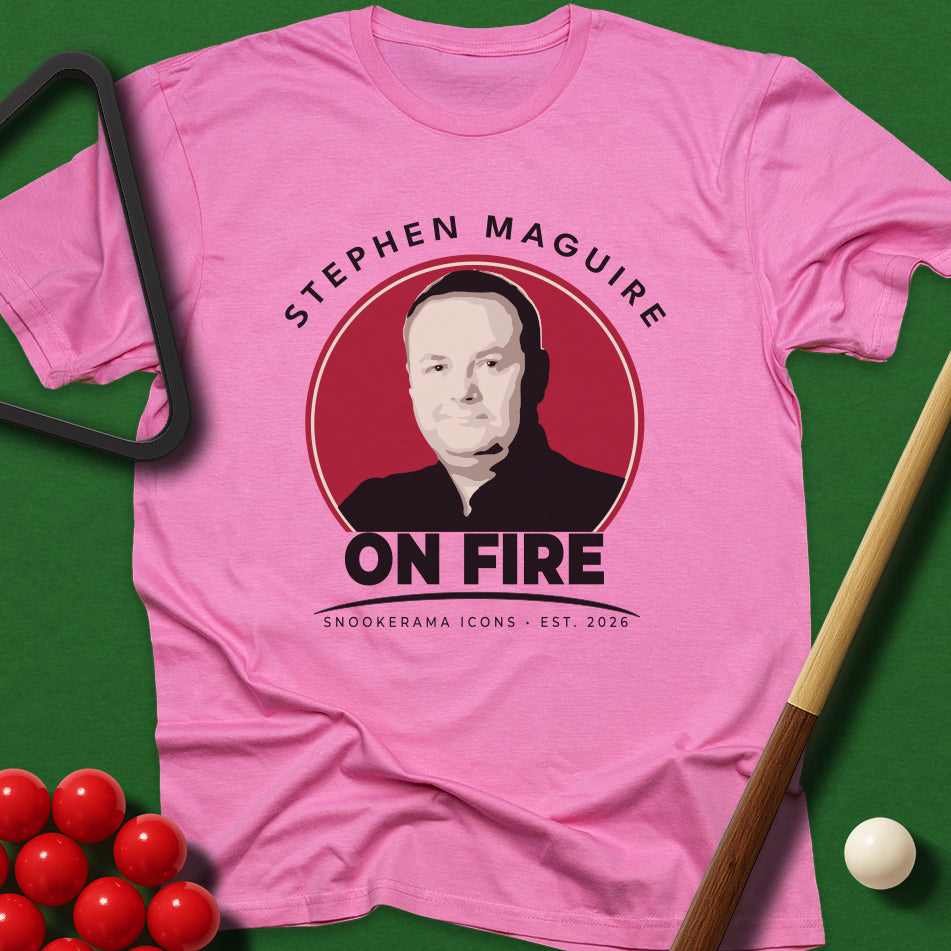Snookerama Icons - Stephen Maguire On Fire T-Shirt