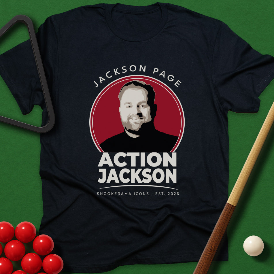 Snookerama Icons - Jackson Page Action Jackson T-Shirt