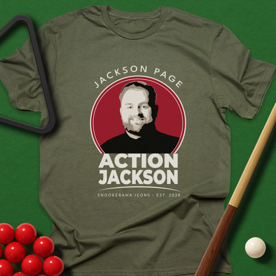 Snookerama Icons - Jackson Page Action Jackson T-Shirt