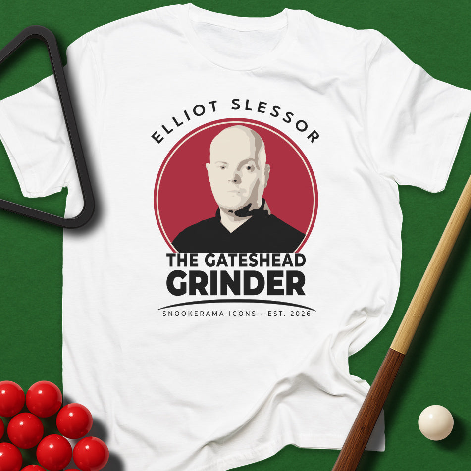 Snookerama Icons - Elliot Slessor The Gateshead Grinder T-Shirt