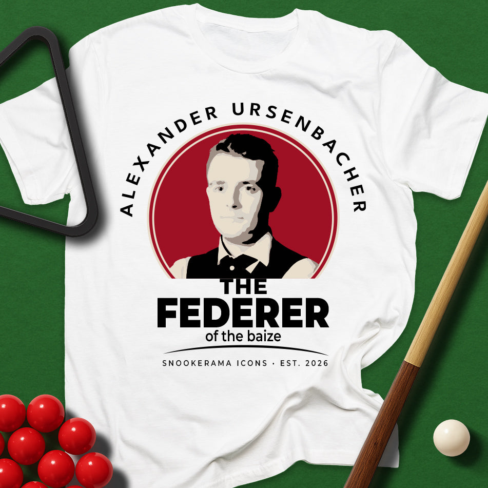 Snookerama Icons - Alexander Ursenbacher The Federer of the Baize T-Shirt