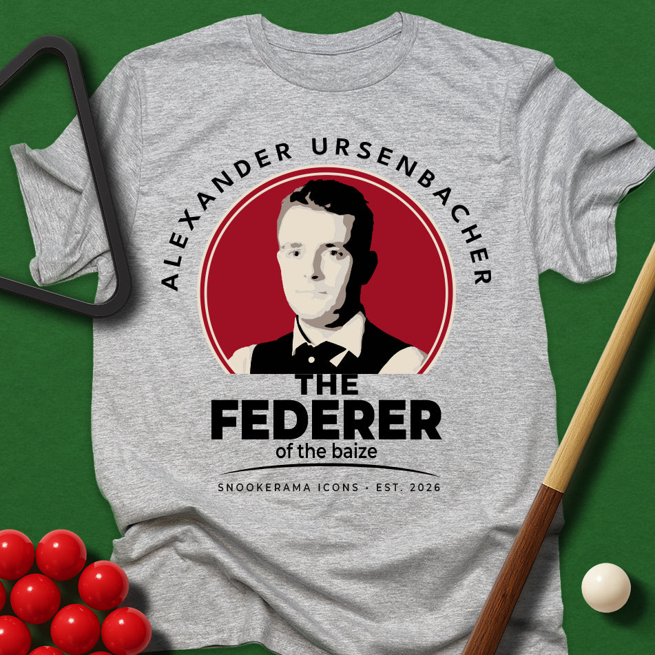 Snookerama Icons - Alexander Ursenbacher The Federer of the Baize T-Shirt