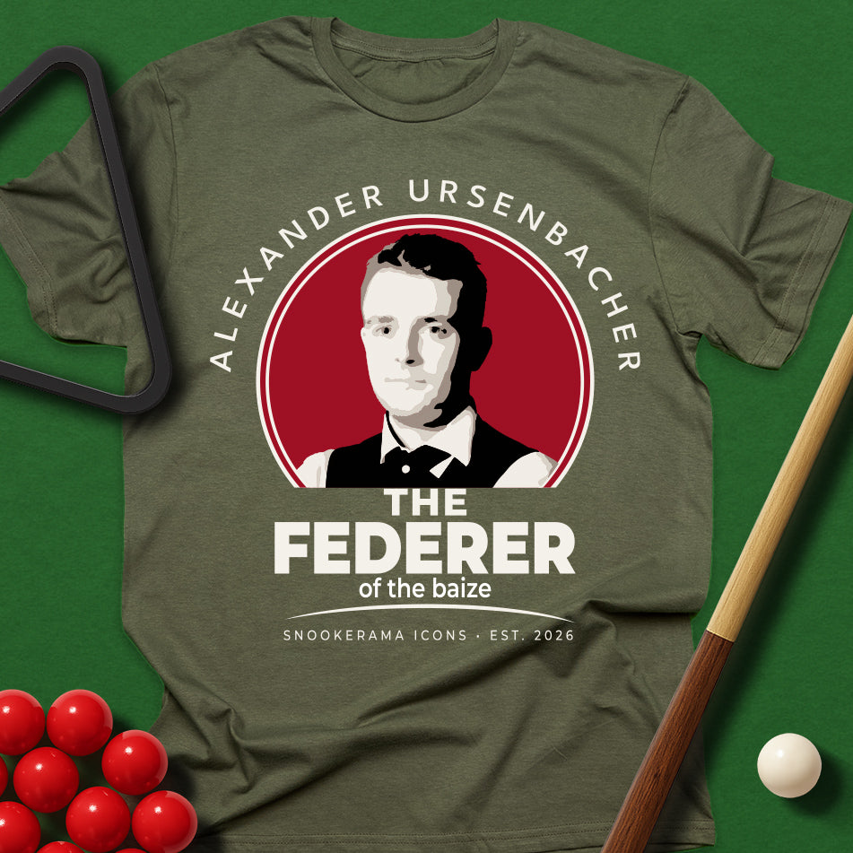 Snookerama Icons - Alexander Ursenbacher The Federer of the Baize T-Shirt