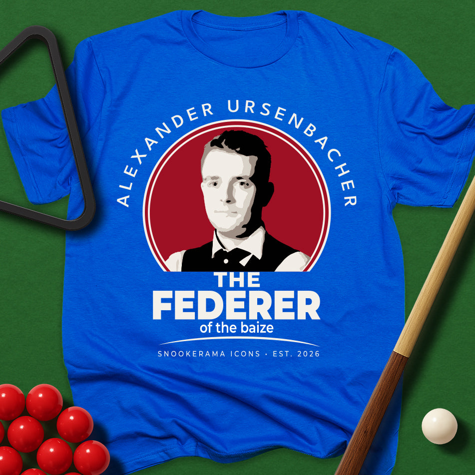 Snookerama Icons - Alexander Ursenbacher The Federer of the Baize T-Shirt